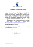 AVISO DE INTENÇÃO DE DISPENSA DE LICITAÇÃO